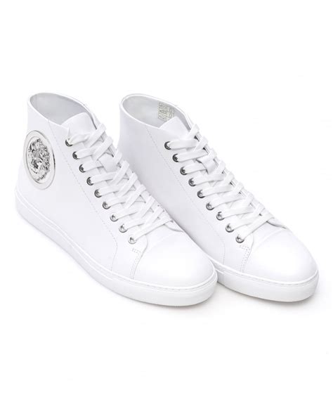 versus versace trainers mens|versace zipped high top sneakers.